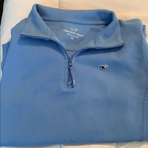 Funnel neck 1/2 zipper pull over